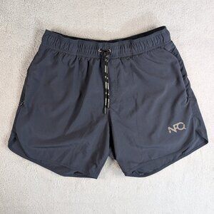 NFQ Shorts Mens M Lined Blue Athletic Running Drawstring Performance Quick Dry